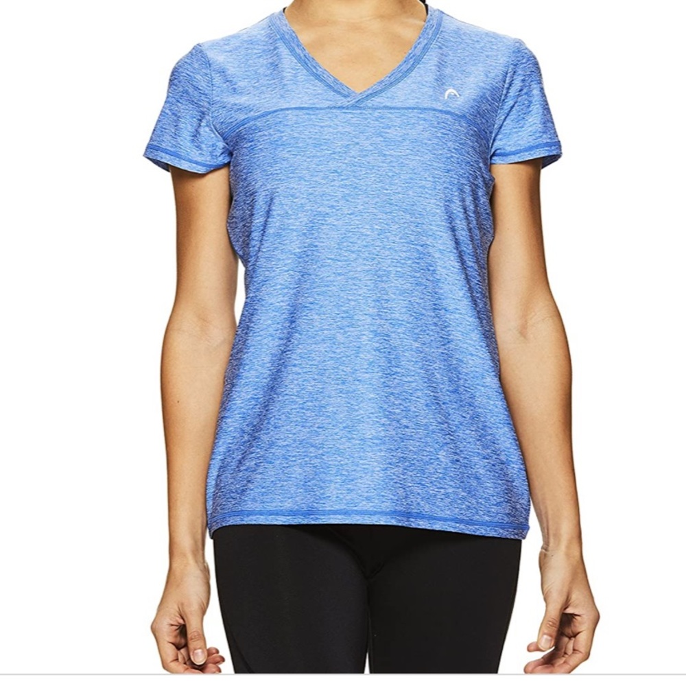 Head V-neck short sleeve workout top